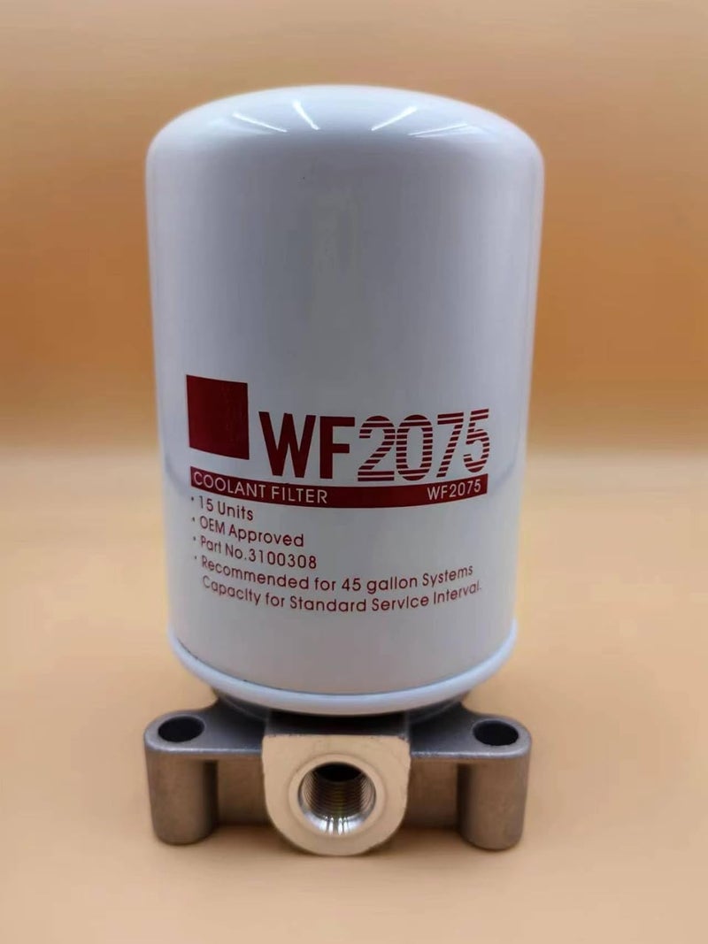 BANGE WF2075 DCA4 Water coolant filter Spin-On Compatible with Cummins ISM11 Peterbilt Series 60 Engine,Thread Size 11/16-16 UN-2B (WF2075 filter with base) - Image 4